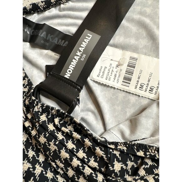 Norma Kamali Low Back Fara Slip Catsuit in Medium Houndstooth Medium New Womens - Picture 10 of 15